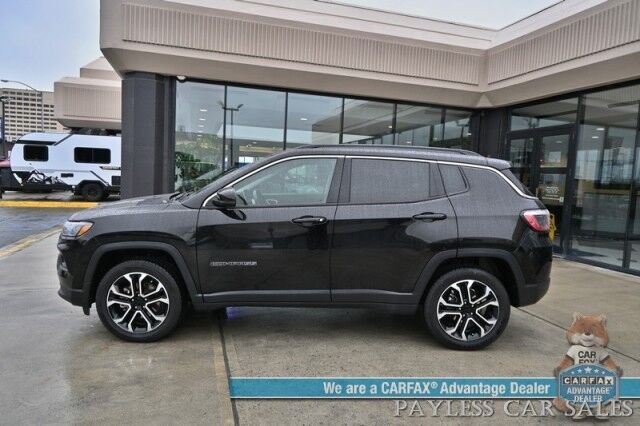 2022 Jeep Compass Limited / 4X4 / Auto Start / Power & Heated Leather Seats / Heated Steering Wheel / Adaptive Cruise Control / Lane Depart & Blind Spot Alert / Apple CarPlay & Android Auto / Back Up Camera / 30 MPG Anchorage AK