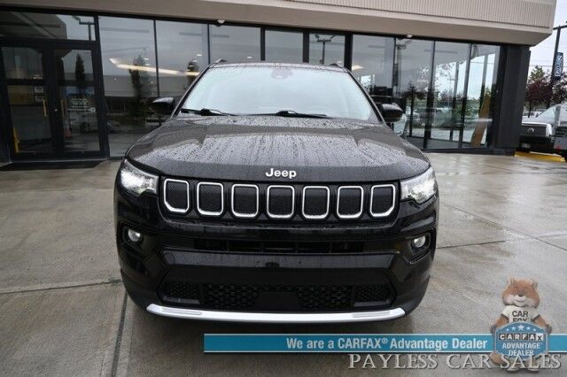 2022 Jeep Compass Limited / 4X4 / Auto Start / Power & Heated Leather Seats / Heated Steering Wheel / Adaptive Cruise Control / Lane Depart & Blind Spot Alert / Apple CarPlay & Android Auto / Back Up Camera / 30 MPG Anchorage AK