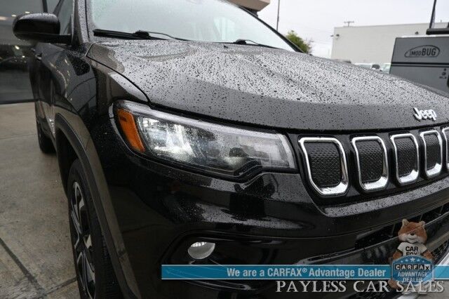 2022 Jeep Compass Limited / 4X4 / Auto Start / Power & Heated Leather Seats / Heated Steering Wheel / Adaptive Cruise Control / Lane Depart & Blind Spot Alert / Apple CarPlay & Android Auto / Back Up Camera / 30 MPG Anchorage AK