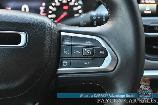 2022 Jeep Compass Limited / 4X4 / Auto Start / Power & Heated Leather Seats / Heated Steering Wheel / Sunroof / Alpine Speakers / Adaptive Cruise / Lane Depart & Blind Spot / Apple CarPlay & Android Auto / Back Up Cam / Block Heater / 1-Owner Anchorage AK