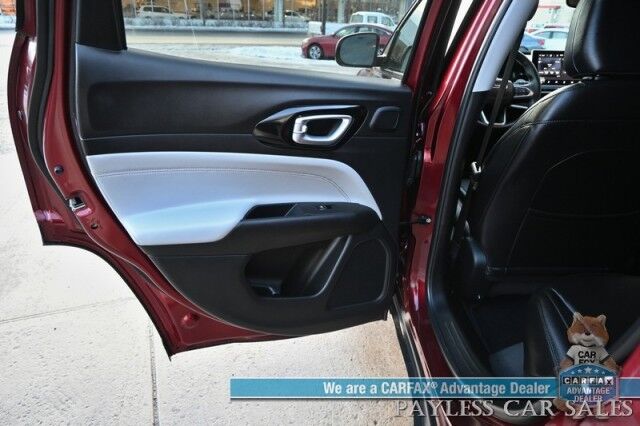 2022 Jeep Compass Limited / 4X4 / Auto Start / Power & Heated Leather Seats / Heated Steering Wheel / Sunroof / Alpine Speakers / Adaptive Cruise / Lane Depart & Blind Spot / Apple CarPlay & Android Auto / Back Up Cam / Block Heater / 1-Owner Anchorage AK