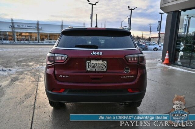 2022 Jeep Compass Limited / 4X4 / Auto Start / Power & Heated Leather Seats / Heated Steering Wheel / Sunroof / Alpine Speakers / Adaptive Cruise / Lane Depart & Blind Spot / Apple CarPlay & Android Auto / Back Up Cam / Block Heater / 1-Owner Anchorage AK