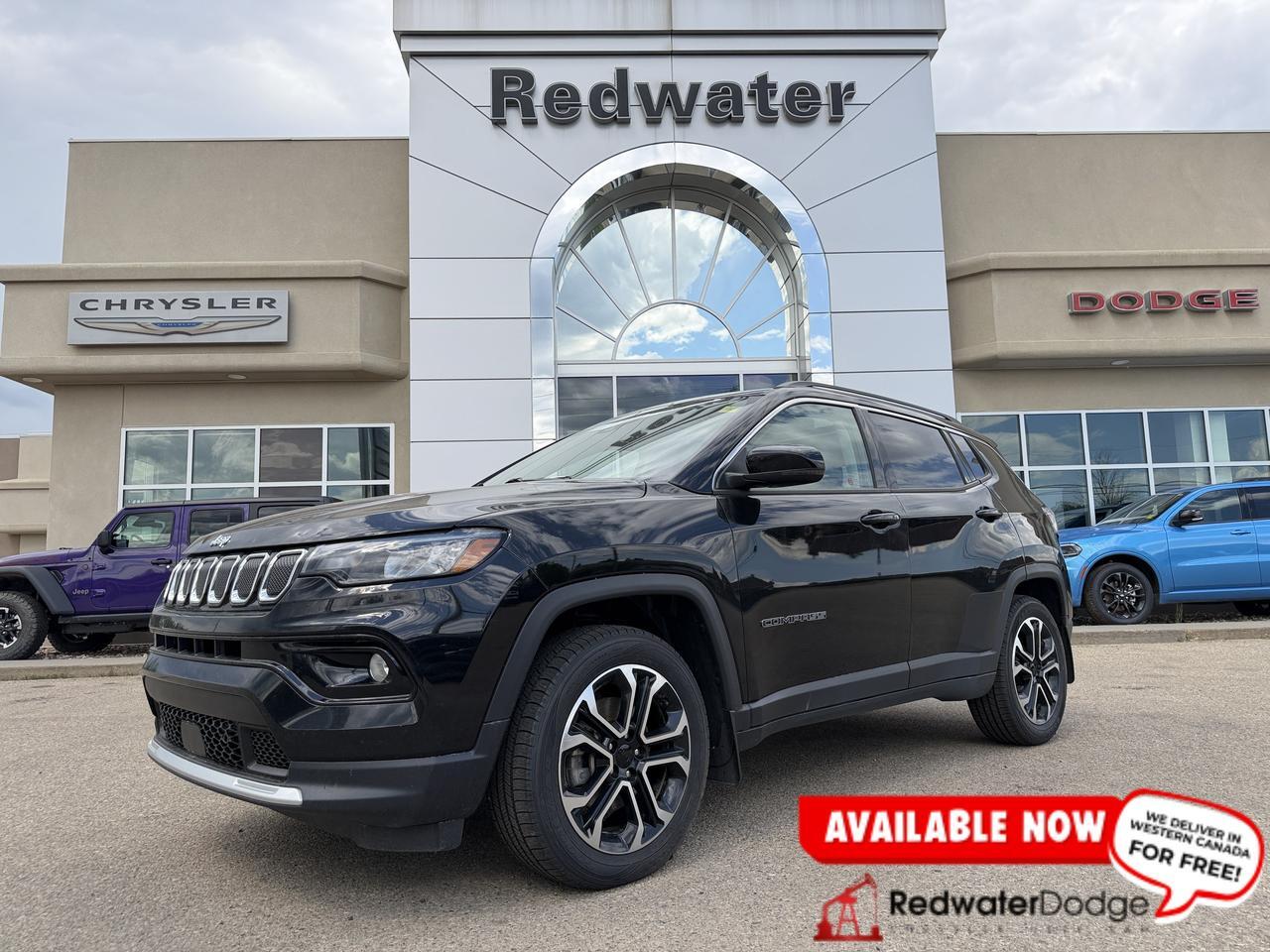 2022 Jeep Compass Limited 4x4 | Low KMs | Pano Sunroof | Alpine Audio | Heated Leather Seats | Remote Start