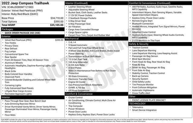 2022 Jeep Compass Trailhawk Raleigh NC