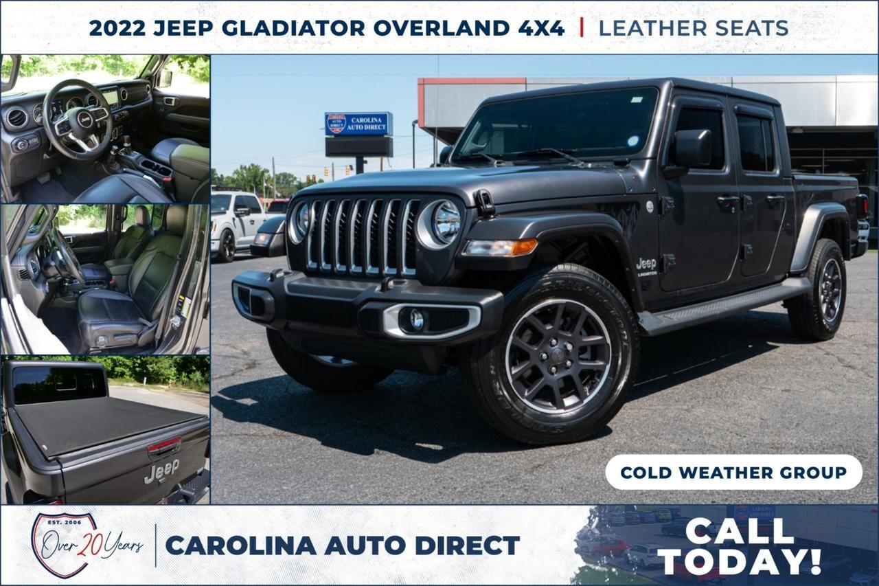 2022 Jeep Gladiator Overland 4X4 / Popular Equipment Package / Leather Seats!