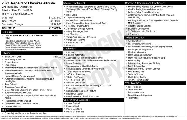 2022 Jeep Grand Cherokee Altitude Raleigh NC