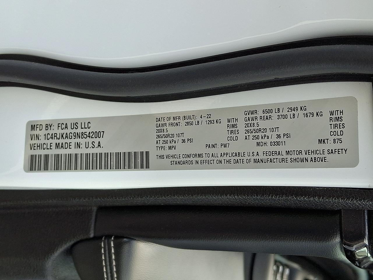 2022 Jeep Grand Cherokee L Altitude 4x4 Vineland NJ
