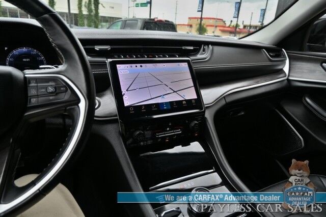 2022 Jeep Grand Cherokee L Limited / 4X4 / AutoStart / Front & Rear Heated Leather Seats / Heated Steering Wheel / Panoramic Sunroof / NAV / Alpine Speakers / Lane Departure & Blind Spot / 3rd Row / Rear Captains Chairs / Tow Pkg / 1-Owner Anchorage AK