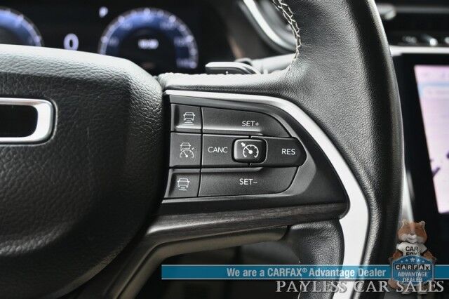 2022 Jeep Grand Cherokee L Limited / 4X4 / AutoStart / Front & Rear Heated Leather Seats / Heated Steering Wheel / Panoramic Sunroof / NAV / Alpine Speakers / Lane Departure & Blind Spot / 3rd Row / Rear Captains Chairs / Tow Pkg / 1-Owner Anchorage AK
