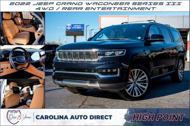 2022 Jeep Grand Wagoneer Series III / 4WD / Rear Entertainment / McIntosh Audio!
