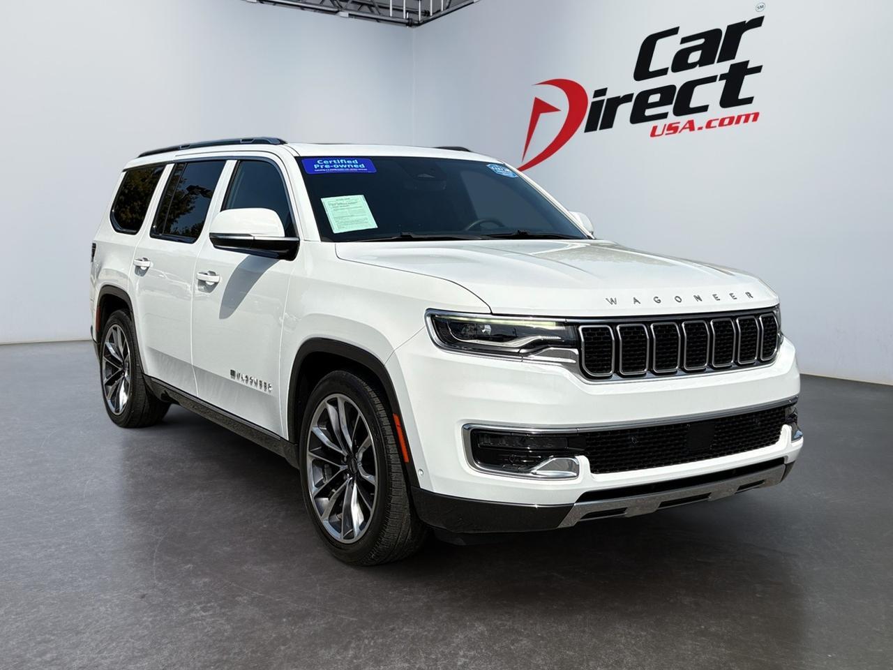 2022 Jeep Wagoneer Series III, POWER RUNNING BOARDS, HEADS-UP DISPLAY, POWER LIFTGATE, PANORAMIC MOONROOF, POWER 3RD ROW SEATS, HEATED & COOLING SEATS, 360 BACKUP CAMERA, BLIND SPOT, PRE COLLISION ALERT, ONLY 1 OWNER, LIVE IT UP IN THIS LOADED JEEP! Virginia Beach VA