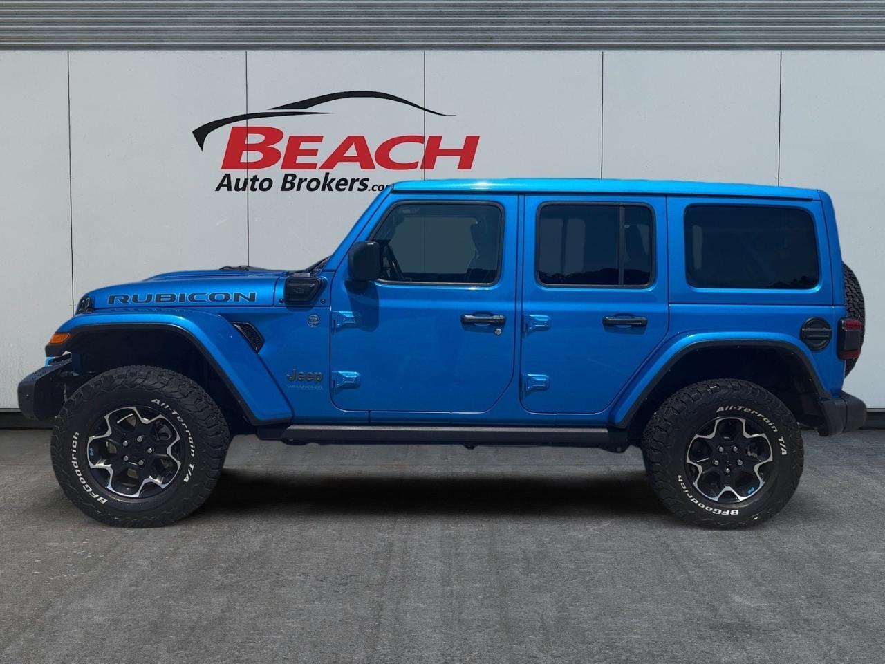 2022 Jeep Wrangler 4xe Unlimited Rubicon, HEATED SEATS, HEATED STEERING WHEEL, APPLE CARPLAY/ANDROID AUTO, UNIVERSAL GARAGE DOOR OPENER, POWER/HEATED MIRRORS, REMOTE START, CLEAN CARFAX, ONLY 1 OWNER, THIS JEEP IS READY FOR IT'S NEXT ADVENTURE! Norfolk VA