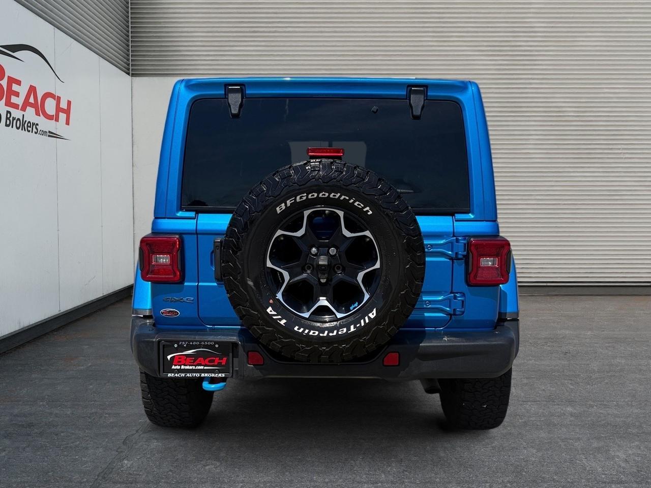 2022 Jeep Wrangler 4xe Unlimited Rubicon, HEATED SEATS, HEATED STEERING WHEEL, APPLE CARPLAY/ANDROID AUTO, UNIVERSAL GARAGE DOOR OPENER, POWER/HEATED MIRRORS, REMOTE START, CLEAN CARFAX, ONLY 1 OWNER, THIS JEEP IS READY FOR IT'S NEXT ADVENTURE! Norfolk VA