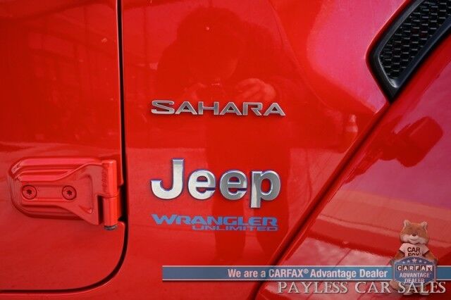 2022 Jeep Wrangler 4xe Unlimited Sahara / 4X4 / Plug-In Hybrid / Premium Leather Seats / Navigation / Power Windows, Mirrors, & Locks / Apple CarPlay & Android Auto / Back Up Camera / Keyless Entry & Start / 1-Owner Anchorage AK