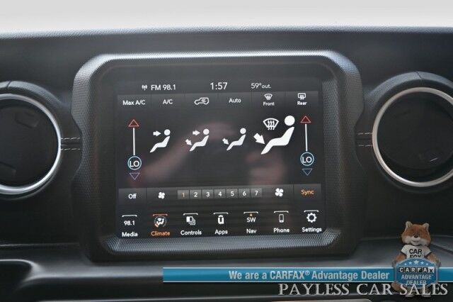 2022 Jeep Wrangler 4xe Unlimited Sahara / 4X4 / Plug-In Hybrid / Premium Leather Seats / Navigation / Power Windows, Mirrors, & Locks / Apple CarPlay & Android Auto / Back Up Camera / Keyless Entry & Start / 1-Owner Anchorage AK