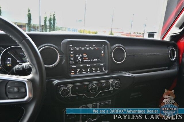 2022 Jeep Wrangler 4xe Unlimited Sahara / 4X4 / Plug-In Hybrid / Premium Leather Seats / Navigation / Power Windows, Mirrors, & Locks / Apple CarPlay & Android Auto / Back Up Camera / Keyless Entry & Start / 1-Owner Anchorage AK