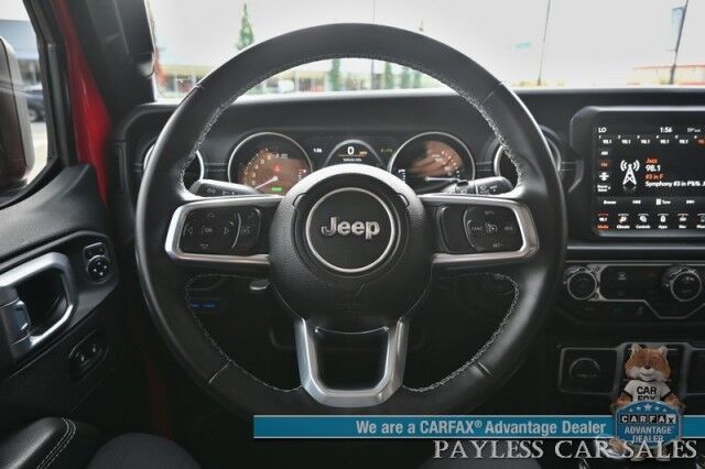 2022 Jeep Wrangler 4xe Unlimited Sahara / 4X4 / Plug-In Hybrid / Premium Leather Seats / Navigation / Power Windows, Mirrors, & Locks / Apple CarPlay & Android Auto / Back Up Camera / Keyless Entry & Start / 1-Owner Anchorage AK