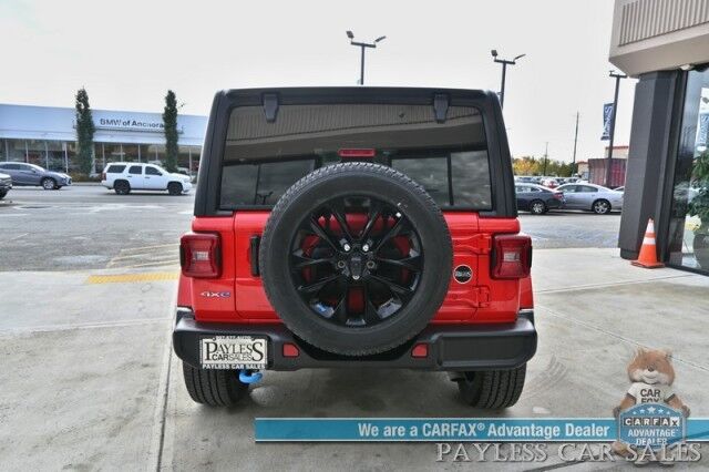 2022 Jeep Wrangler 4xe Unlimited Sahara / 4X4 / Plug-In Hybrid / Premium Leather Seats / Navigation / Power Windows, Mirrors, & Locks / Apple CarPlay & Android Auto / Back Up Camera / Keyless Entry & Start / 1-Owner Anchorage AK