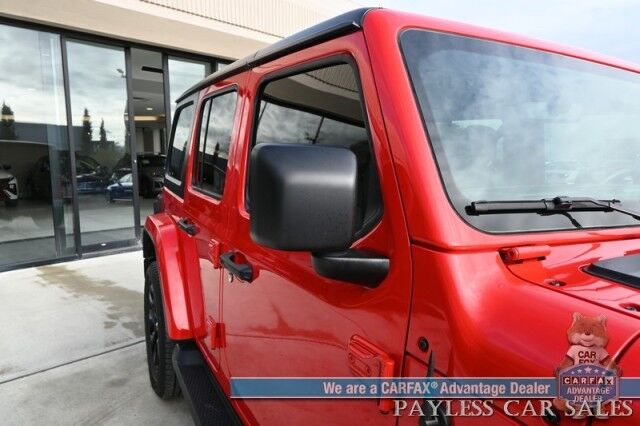 2022 Jeep Wrangler 4xe Unlimited Sahara / 4X4 / Plug-In Hybrid / Premium Leather Seats / Navigation / Power Windows, Mirrors, & Locks / Apple CarPlay & Android Auto / Back Up Camera / Keyless Entry & Start / 1-Owner Anchorage AK