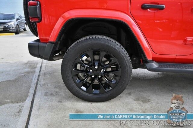 2022 Jeep Wrangler 4xe Unlimited Sahara / 4X4 / Plug-In Hybrid / Premium Leather Seats / Navigation / Power Windows, Mirrors, & Locks / Apple CarPlay & Android Auto / Back Up Camera / Keyless Entry & Start / 1-Owner Anchorage AK