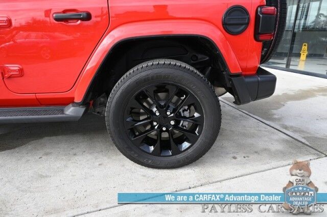 2022 Jeep Wrangler 4xe Unlimited Sahara / 4X4 / Plug-In Hybrid / Premium Leather Seats / Navigation / Power Windows, Mirrors, & Locks / Apple CarPlay & Android Auto / Back Up Camera / Keyless Entry & Start / 1-Owner Anchorage AK