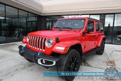 2022_Jeep_Wrangler 4xe_Unlimited Sahara / 4X4 / Plug-In Hybrid / Premium Leather Seats / Navigation / Power Windows, Mirrors, & Locks / Apple CarPlay & Android Auto / Back Up Camera / Keyless Entry & Start / 1-Owner_ Anchorage AK