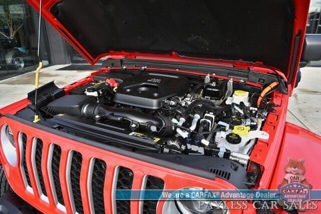 2022 Jeep Wrangler 4xe Unlimited Sahara / 4X4 / Plug-In Hybrid / Premium Leather Seats / Navigation / Power Windows, Mirrors, & Locks / Apple CarPlay & Android Auto / Back Up Camera / Keyless Entry & Start / 1-Owner Anchorage AK