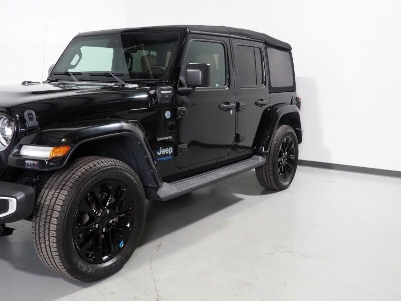2022 Jeep Wrangler 4xe Unlimited Sahara *NAVIGATION, ADAPTIVE CRUISE, SAFETY ALERTS, BACKUP-CAMERA, COLOR TOUCHSCREEN, MCKINLEY LEATHER, KEYLESS ENTRY, 20 INCH WHEELS, ALPINE AUDIO, ANDROID & APPLE Round Rock TX