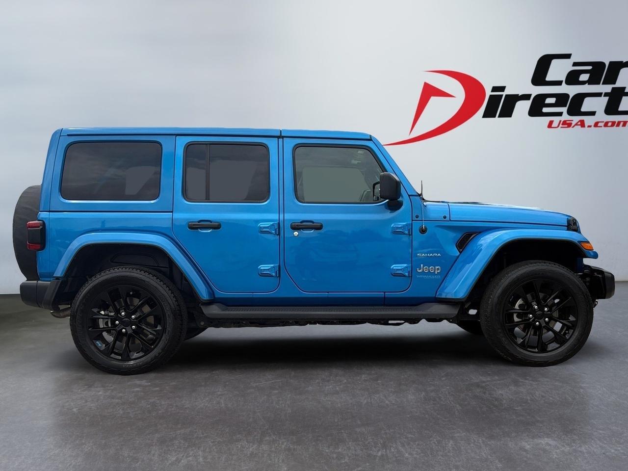 2022 Jeep Wrangler 4xe Unlimited Sahara, RUNNING BOARDS, TOW PACKAGE, BACKUP CAMERA WITH PARKING SENSORS, REMOTE START, HEATED STEERING WHEEL & SEATS, BLUETOOTH, ONLY 1 OWNER, CLEAN CERTIFIED CARFAX, WRANGLE THE ROAD! Virginia Beach VA