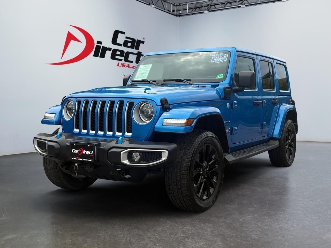 2022 Jeep Wrangler 4xe Unlimited Sahara, RUNNING BOARDS, TOW PACKAGE, BACKUP CAMERA WITH PARKING SENSORS, REMOTE START, HEATED STEERING WHEEL & SEATS, BLUETOOTH, ONLY 1 OWNER, CLEAN CERTIFIED CARFAX, WRANGLE THE ROAD! Virginia Beach VA