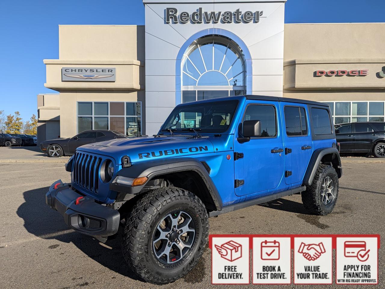 2022 Jeep Wrangler Unlimited Rubicon | 4:1 Rock-Trac HD AWD System | Cold Weather Group | Led Light | Black Freedom Top