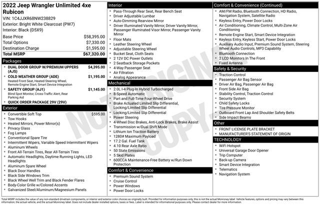 2022 Jeep Wrangler Unlimited Rubicon 4xe Raleigh NC