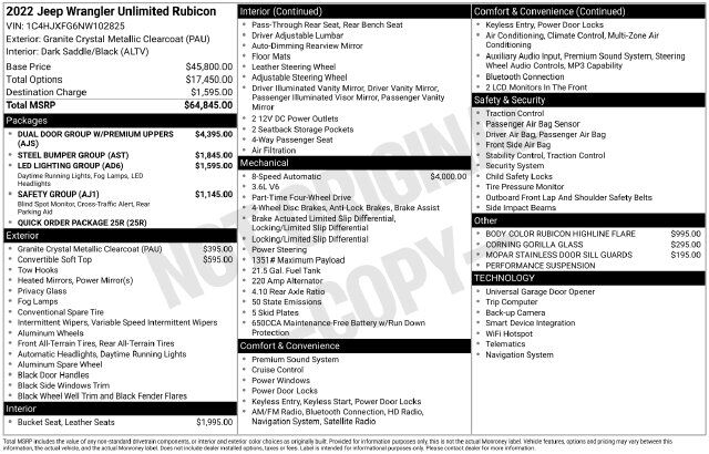 2022 Jeep Wrangler Unlimited Rubicon Raleigh NC