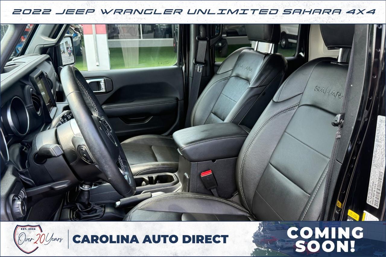 2022 Jeep Wrangler Unlimited Sahara 4X4 / UPGRADES / Sky Roof / Coming Soon! Lincolnton NC