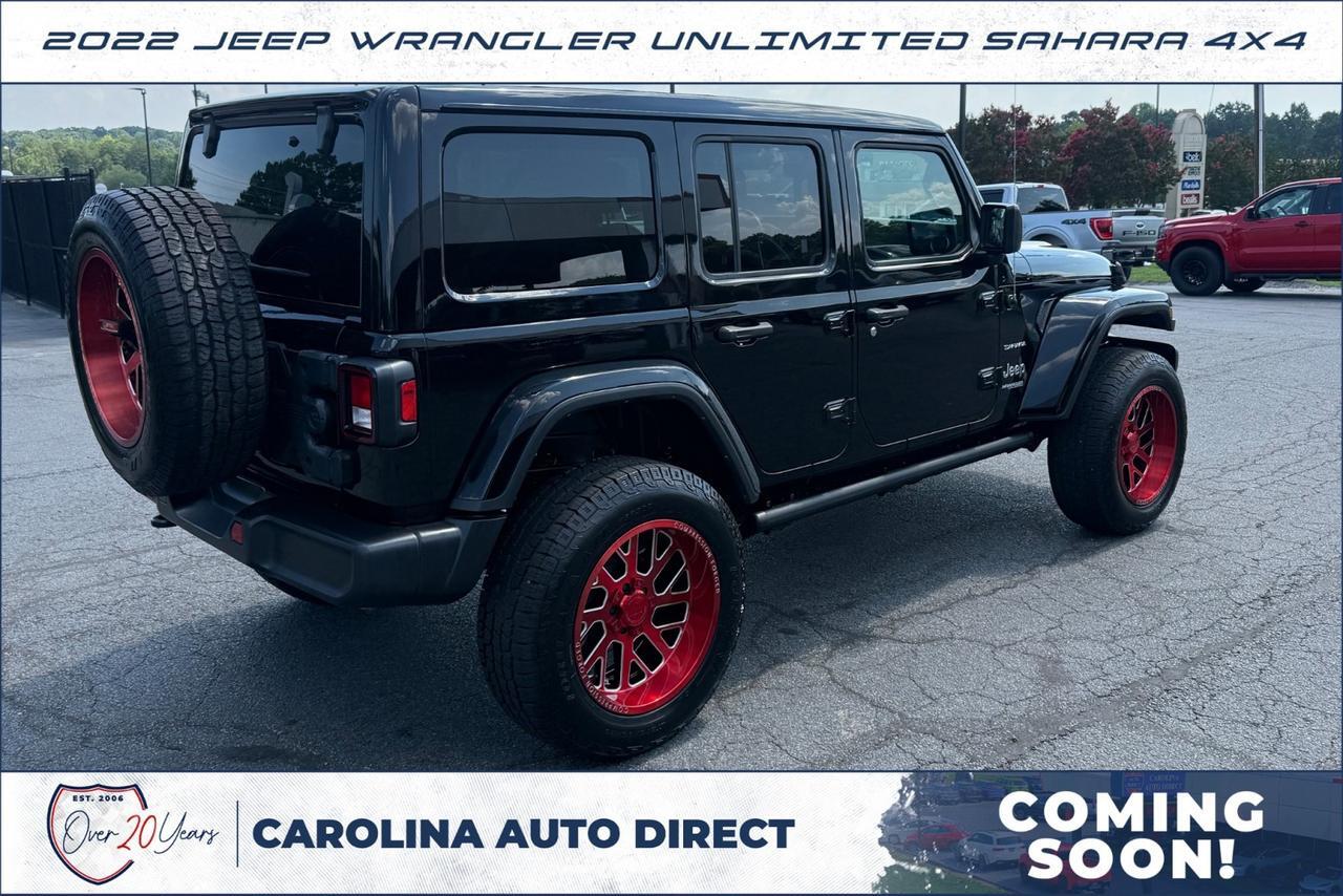 2022 Jeep Wrangler Unlimited Sahara 4X4 / UPGRADES / Sky Roof / Coming Soon! Lincolnton NC