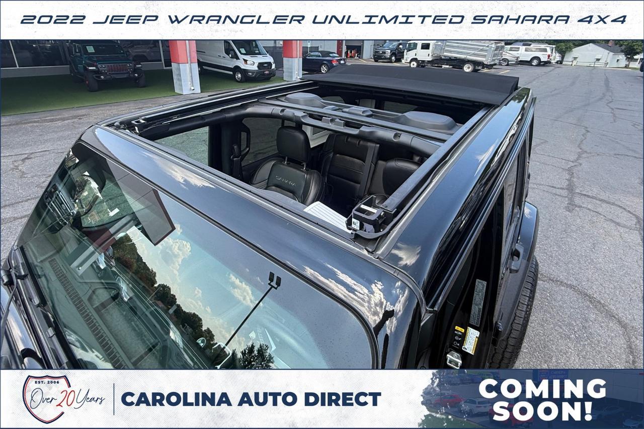 2022 Jeep Wrangler Unlimited Sahara 4X4 / UPGRADES / Sky Roof / Coming Soon! Lincolnton NC