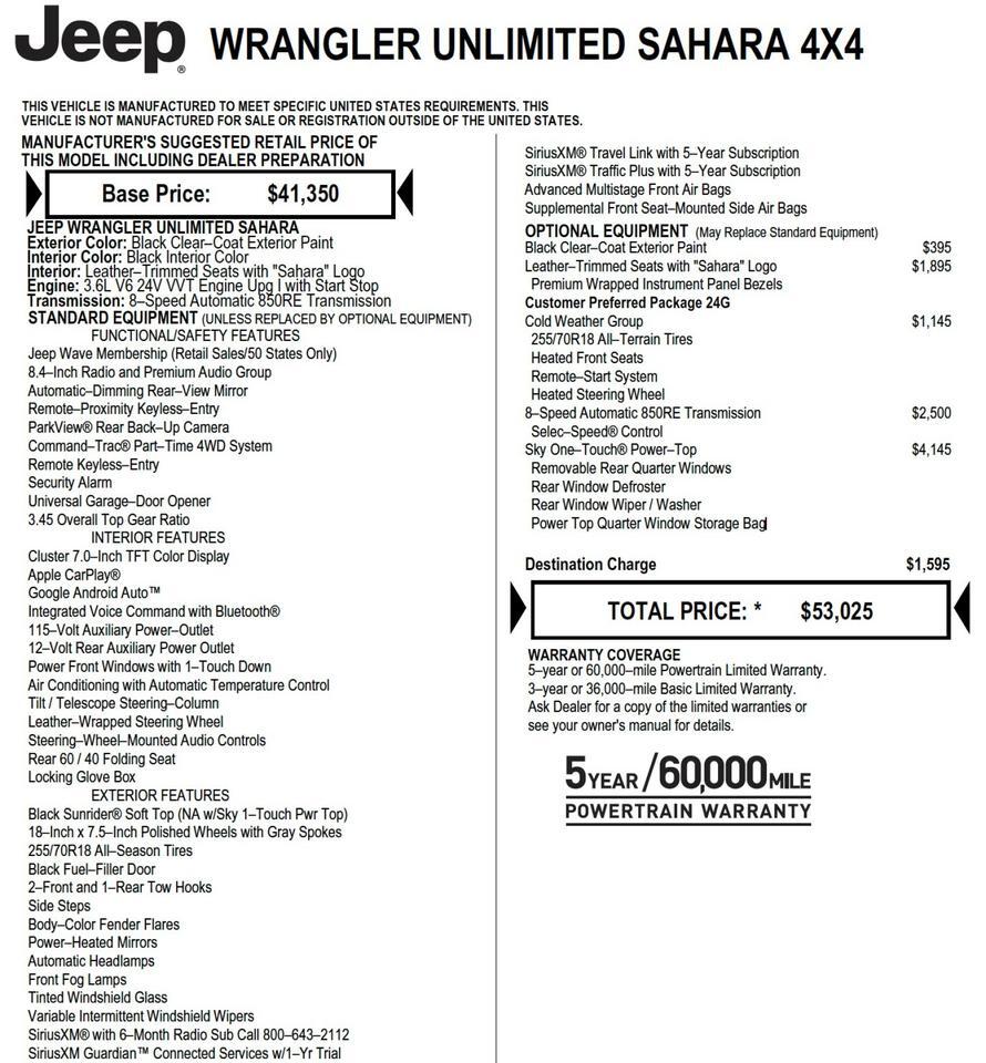 2022 Jeep Wrangler Unlimited Sahara 4X4 / UPGRADES / Sky Roof / Coming Soon! Lincolnton NC