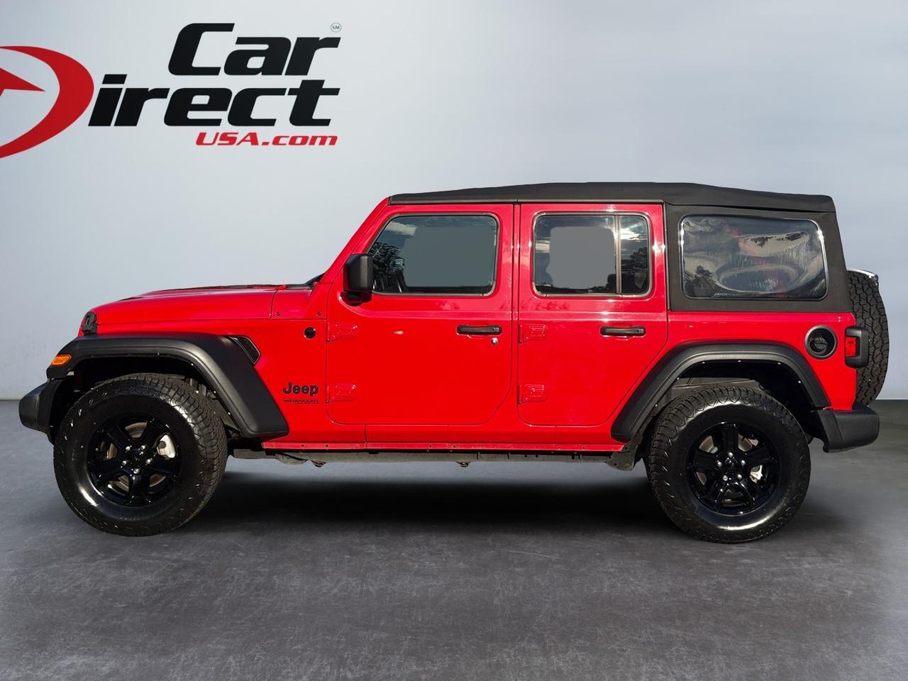 2022 Jeep Wrangler Unlimited Sport S, SHOWS AS NEW, 5 NEW OVERSIZE TIRES, TOW PACKAGE, BACKUP CAMERA WITH PARKING SENSORS, KEYLESS START, BLUETOOTH, ONLY 1 OWNER, CLEAN CARFAX, ONLY 36K MILES!!!