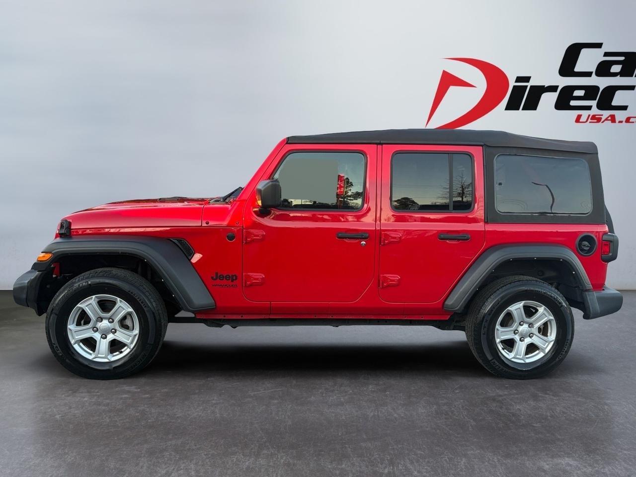 2022 Jeep Wrangler Unlimited Sport S, TOW PACKAGE, SOFT TOP COVER, BACKUP CAMERA WITH PARKING SENSORS, KEYLESS START, BLUETOOTH, LOW MILEAGE, ONLY 1 OWNER, CLEAN CARFAX, WRANGLER THIS ON THE ROAD! Virginia Beach VA