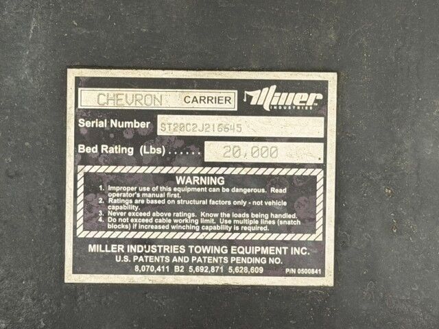 2022 Kenworth T370 30' Miller Chevron 3 Car Rollback Car Carrier Truck Miami FL