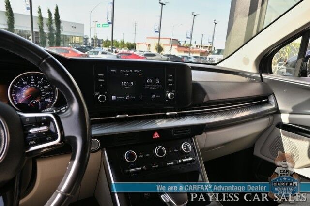 2022 Kia Carnival LX / AutoStart / Power Mirrors, Windows & Locks / Lane Departure & Blind Spot Alert / Apple CarPlay & Android Auto / Bluetooth / Backup Camera / Cruise Control / Block Heater / Third Row / Seats 7 / 26 MPG Anchorage AK