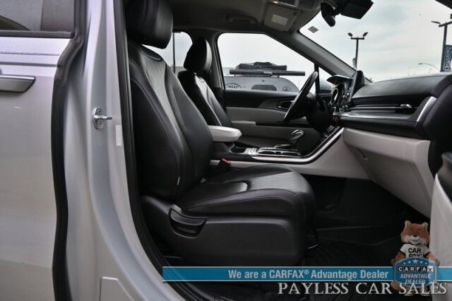 2022 Kia Carnival LXS / Auto Start / Power & Heated Leather Seats / Adaptive Cruise Control / Lane Departure & Blind Spot Alert / Apple CarPlay & Android Auto / Back Up Camera / 3rd Row / Seats 8 / Keyless Entry & Start / 1-Owner Anchorage AK