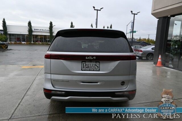 2022 Kia Carnival LXS / Auto Start / Power & Heated Leather Seats / Adaptive Cruise Control / Lane Departure & Blind Spot Alert / Apple CarPlay & Android Auto / Back Up Camera / 3rd Row / Seats 8 / Keyless Entry & Start / 1-Owner Anchorage AK