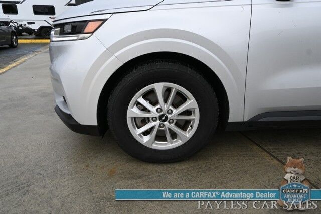 2022 Kia Carnival LXS / Auto Start / Power & Heated Leather Seats / Adaptive Cruise Control / Lane Departure & Blind Spot Alert / Apple CarPlay & Android Auto / Back Up Camera / 3rd Row / Seats 8 / Keyless Entry & Start / 1-Owner Anchorage AK