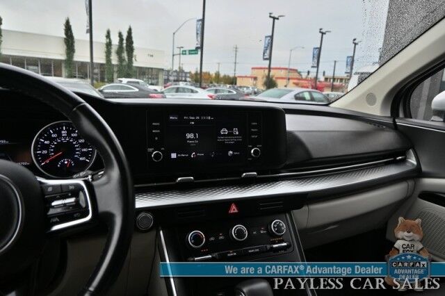 2022 Kia Carnival LXS / Auto Start / Power & Heated Leather Seats / Adaptive Cruise Control / Lane Departure & Blind Spot Alert / Apple CarPlay & Android Auto / Back Up Camera / 3rd Row / Seats 8 / Keyless Entry & Start / 1-Owner Anchorage AK
