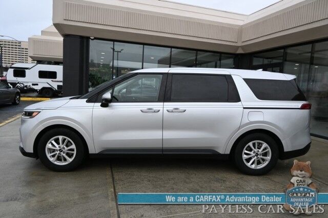2022 Kia Carnival LXS / Auto Start / Power & Heated Leather Seats / Adaptive Cruise Control / Lane Departure & Blind Spot Alert / Apple CarPlay & Android Auto / Back Up Camera / 3rd Row / Seats 8 / Keyless Entry & Start / 1-Owner Anchorage AK