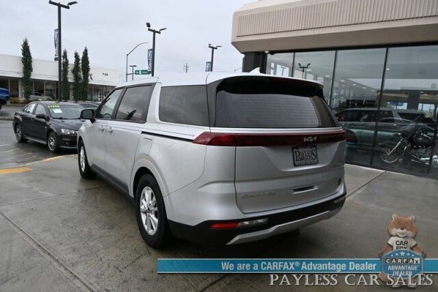 2022 Kia Carnival LXS / Auto Start / Power & Heated Leather Seats / Adaptive Cruise Control / Lane Departure & Blind Spot Alert / Apple CarPlay & Android Auto / Back Up Camera / 3rd Row / Seats 8 / Keyless Entry & Start / 1-Owner Anchorage AK