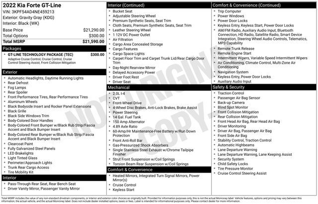 2022 Kia Forte GT-Line Raleigh NC