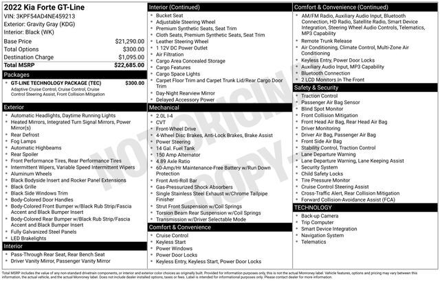 2022 Kia Forte GT-Line Raleigh NC