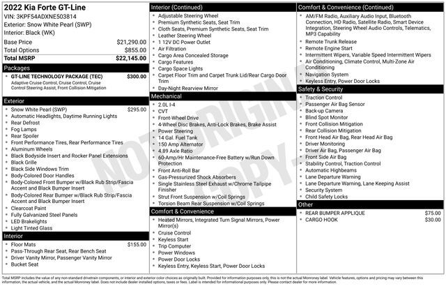 2022 Kia Forte GT-Line Raleigh NC